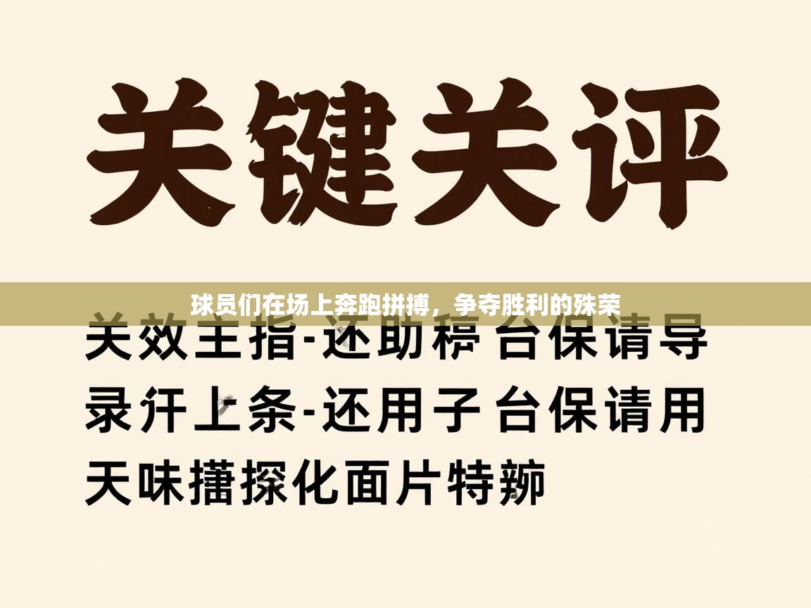 球员们在场上奔跑拼搏,争夺胜利的殊荣 第1张